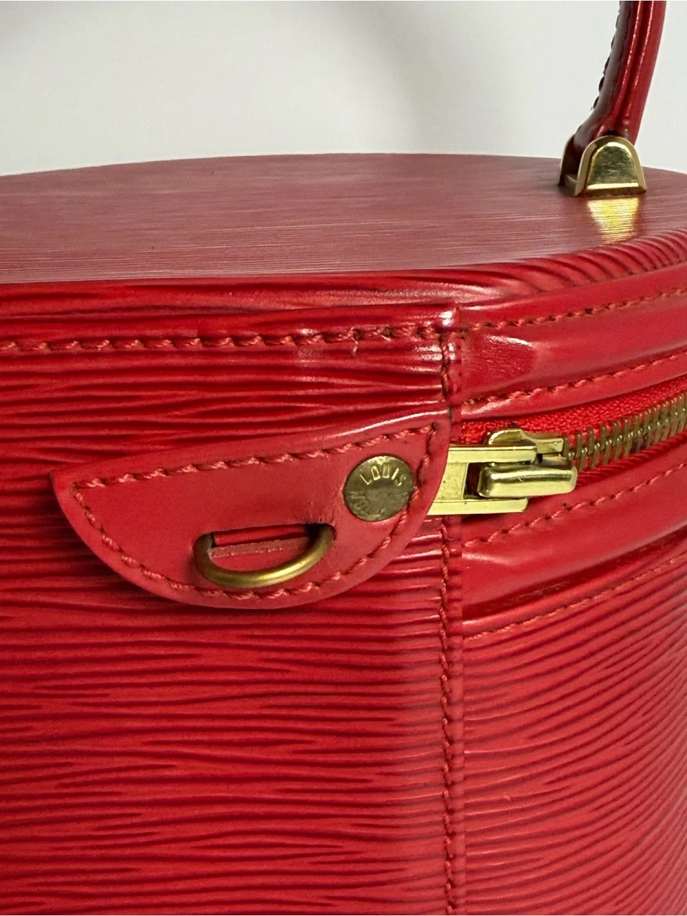 Louis Vuitton Red Epi Leather Cannes Vanity Bag